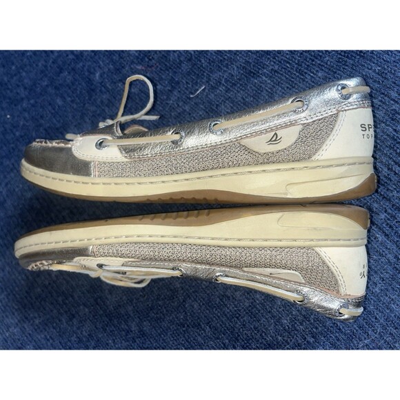 Sperry Gold Brown Leather Boat Shoes Sz 8 Womens Walking Casual - Picture 6 of 8